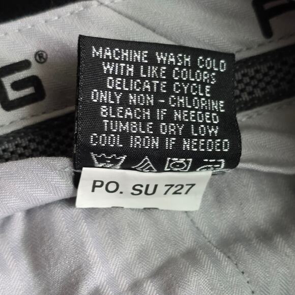 Ping Golf Performance Pants Men’s 36x32 Black Chino Cuffed Pleated - Picture 6 of 6